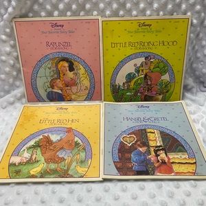 Disney Set of 4 Favorite Fairy Tales Books - 1983
